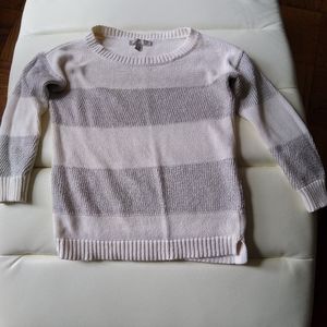 Metallic striped sweater
